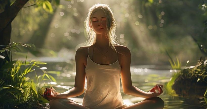 {"prompt":"Photorealistic image of a woman sitting peacefully in a meditative pose in a serene natural setting like a forest or by a lake. The image should convey a sense of tranquility, inner peace, and harmony with nature. Soft, natural lighting with dappled sunlight filtering through leaves.","originalPrompt":"Photorealistic image of a woman sitting peacefully in a meditative pose in a serene natural setting like a forest or by a lake. The image should convey a sense of tranquility, inner peace, and harmony with nature. Soft, natural lighting with dappled sunlight filtering through leaves.","width":1024,"height":1024,"seed":2531,"model":"sana","enhance":false,"nologo":false,"negative_prompt":"undefined","nofeed":false,"safe":false,"quality":"medium","image":[],"transparent":false,"has_nsfw_concept":false,"concept":[],"trackingData":{"actualModel":"sana","usage":{"completionImageTokens":1,"totalTokenCount":1}}}