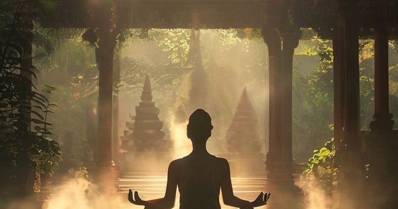 {"prompt":"A person sitting in a lotus position meditating peacefully in a serene Thai temple garden. The image should be photorealistic with warm lighting, emphasizing calmness and tranquility. There's subtle mist, soft focus, and the individual is silhouetted against the backdrop of the temple and lush greenery.","originalPrompt":"A person sitting in a lotus position meditating peacefully in a serene Thai temple garden. The image should be photorealistic with warm lighting, emphasizing calmness and tranquility. There's subtle mist, soft focus, and the individual is silhouetted against the backdrop of the temple and lush greenery.","width":1024,"height":1024,"seed":5647,"model":"sana","enhance":false,"nologo":false,"negative_prompt":"undefined","nofeed":false,"safe":false,"quality":"medium","image":[],"transparent":false,"has_nsfw_concept":false,"concept":[],"trackingData":{"actualModel":"sana","usage":{"completionImageTokens":1,"totalTokenCount":1}}}