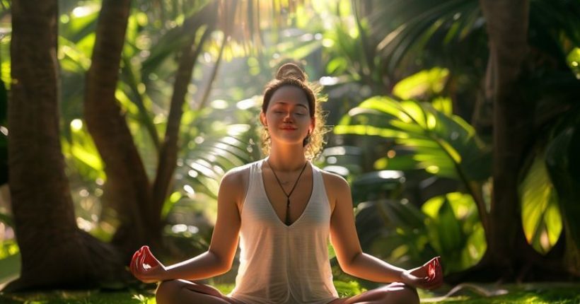 {"prompt":"A serene image of a person meditating outdoors in Thailand. The person is sitting in a lotus position on a lush green lawn with tropical trees in the background. Sunlight filters through the leaves, creating a peaceful and calming atmosphere. The person has a gentle smile and is holding their hands in a mudra. Use photorealistic style with vibrant colors.","originalPrompt":"A serene image of a person meditating outdoors in Thailand. The person is sitting in a lotus position on a lush green lawn with tropical trees in the background. Sunlight filters through the leaves, creating a peaceful and calming atmosphere. The person has a gentle smile and is holding their hands in a mudra. Use photorealistic style with vibrant colors.","width":1024,"height":1024,"seed":1425,"model":"sana","enhance":false,"nologo":false,"negative_prompt":"undefined","nofeed":false,"safe":false,"quality":"medium","image":[],"transparent":false,"has_nsfw_concept":false,"concept":[],"trackingData":{"actualModel":"sana","usage":{"completionImageTokens":1,"totalTokenCount":1}}}