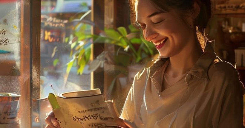 {"prompt":"Photorealistic image of a friendly Caucasian person studying a Thai language textbook in a cozy cafe in Thailand. Sunlight is streaming through the window. The person is smiling and holding a cup of coffee. In the background, Thai script can be subtly seen on a nearby sign.","originalPrompt":"Photorealistic image of a friendly Caucasian person studying a Thai language textbook in a cozy cafe in Thailand. Sunlight is streaming through the window. The person is smiling and holding a cup of coffee. In the background, Thai script can be subtly seen on a nearby sign.","width":1024,"height":1024,"seed":1444,"model":"sana","enhance":false,"nologo":false,"negative_prompt":"undefined","nofeed":false,"safe":false,"quality":"medium","image":[],"transparent":false,"has_nsfw_concept":false,"concept":[],"trackingData":{"actualModel":"sana","usage":{"completionImageTokens":1,"totalTokenCount":1}}}