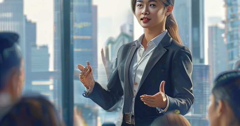 {"prompt":"Photorealistic image of a young Thai professional confidently giving a presentation in English to a diverse international team. The background shows a modern office setting with large windows overlooking a city skyline. Focus on portraying confidence, professionalism, and the global reach made possible by English proficiency. The image should be vibrant and inspiring.","originalPrompt":"Photorealistic image of a young Thai professional confidently giving a presentation in English to a diverse international team. The background shows a modern office setting with large windows overlooking a city skyline. Focus on portraying confidence, professionalism, and the global reach made possible by English proficiency. The image should be vibrant and inspiring.","width":1024,"height":1024,"seed":1514,"model":"sana","enhance":false,"nologo":false,"negative_prompt":"undefined","nofeed":false,"safe":false,"quality":"medium","image":[],"transparent":false,"has_nsfw_concept":false,"concept":[],"trackingData":{"actualModel":"sana","usage":{"completionImageTokens":1,"totalTokenCount":1}}}