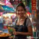 {"prompt":"Photorealistic image of a smiling woman (foreigner) confidently ordering Pad Thai from a street food vendor in Bangkok, Thailand. The scene should be vibrant with colorful street food stalls in the background. The woman is holding a small Thai phrasebook.","originalPrompt":"Photorealistic image of a smiling woman (foreigner) confidently ordering Pad Thai from a street food vendor in Bangkok, Thailand. The scene should be vibrant with colorful street food stalls in the background. The woman is holding a small Thai phrasebook.","width":1024,"height":1024,"seed":20788,"model":"sana","enhance":false,"nologo":false,"negative_prompt":"undefined","nofeed":false,"safe":false,"quality":"medium","image":[],"transparent":false,"has_nsfw_concept":false,"concept":[],"trackingData":{"actualModel":"sana","usage":{"completionImageTokens":1,"totalTokenCount":1}}}